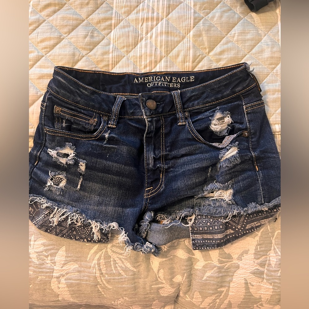 American eagle jean shorts